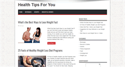 Desktop Screenshot of healthytips4u.net