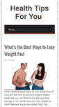 Mobile Screenshot of healthytips4u.net
