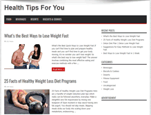 Tablet Screenshot of healthytips4u.net